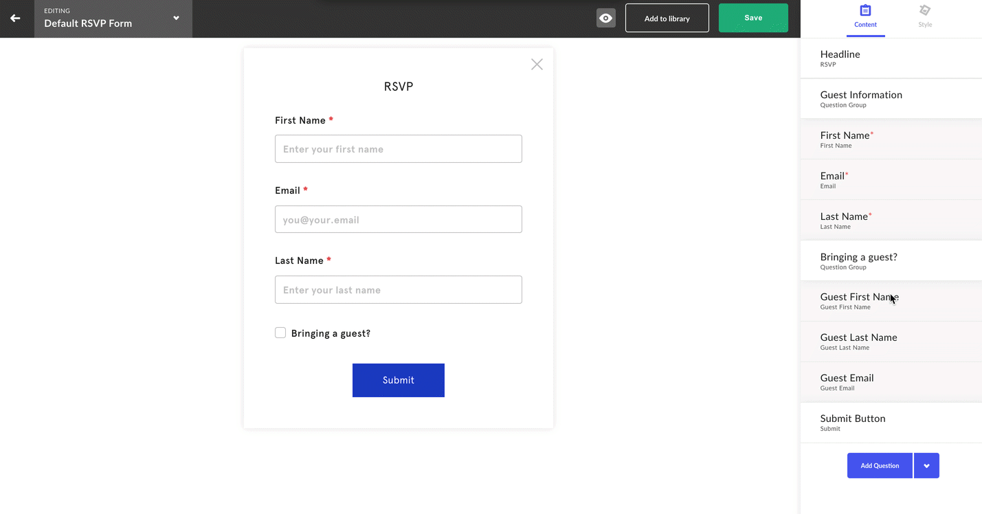 Build A Form Splash Help Center